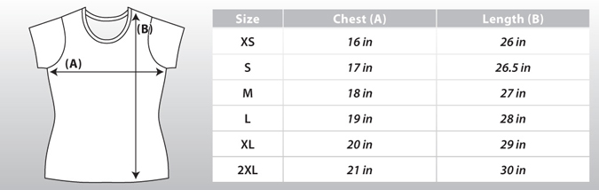 Youth Softball Jersey Size Chart