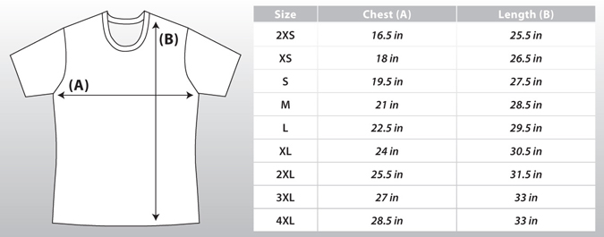 SoftBall Short Sleeve Men's Sizing